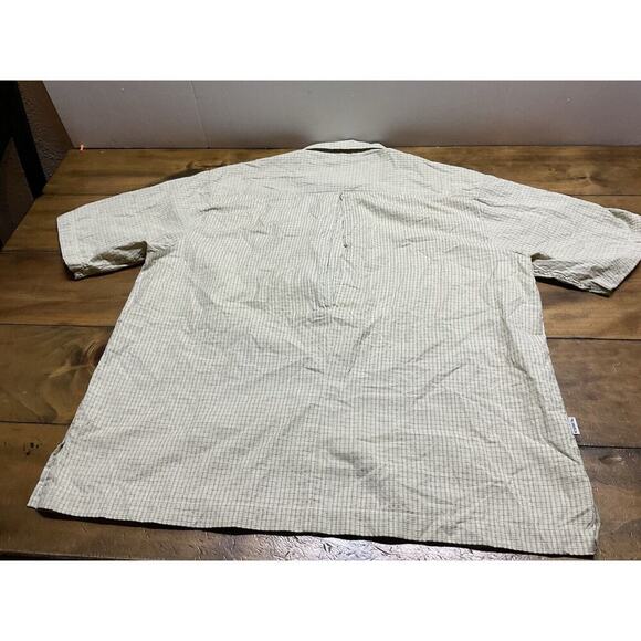 Simms Core3 Fishing Shirt Mens XL Beige Plaid Short Sleeve Button Up Vented - Picture 8 of 9